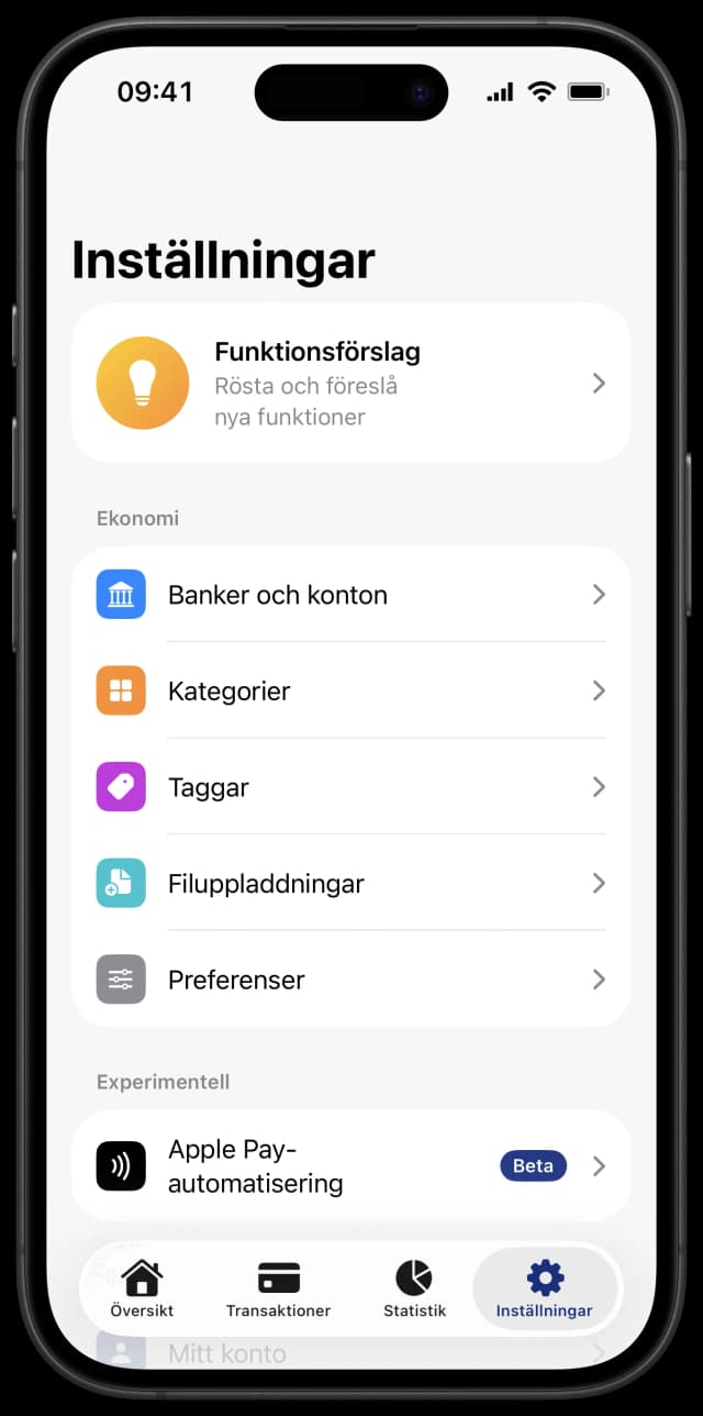 Anpassa appen som du vill