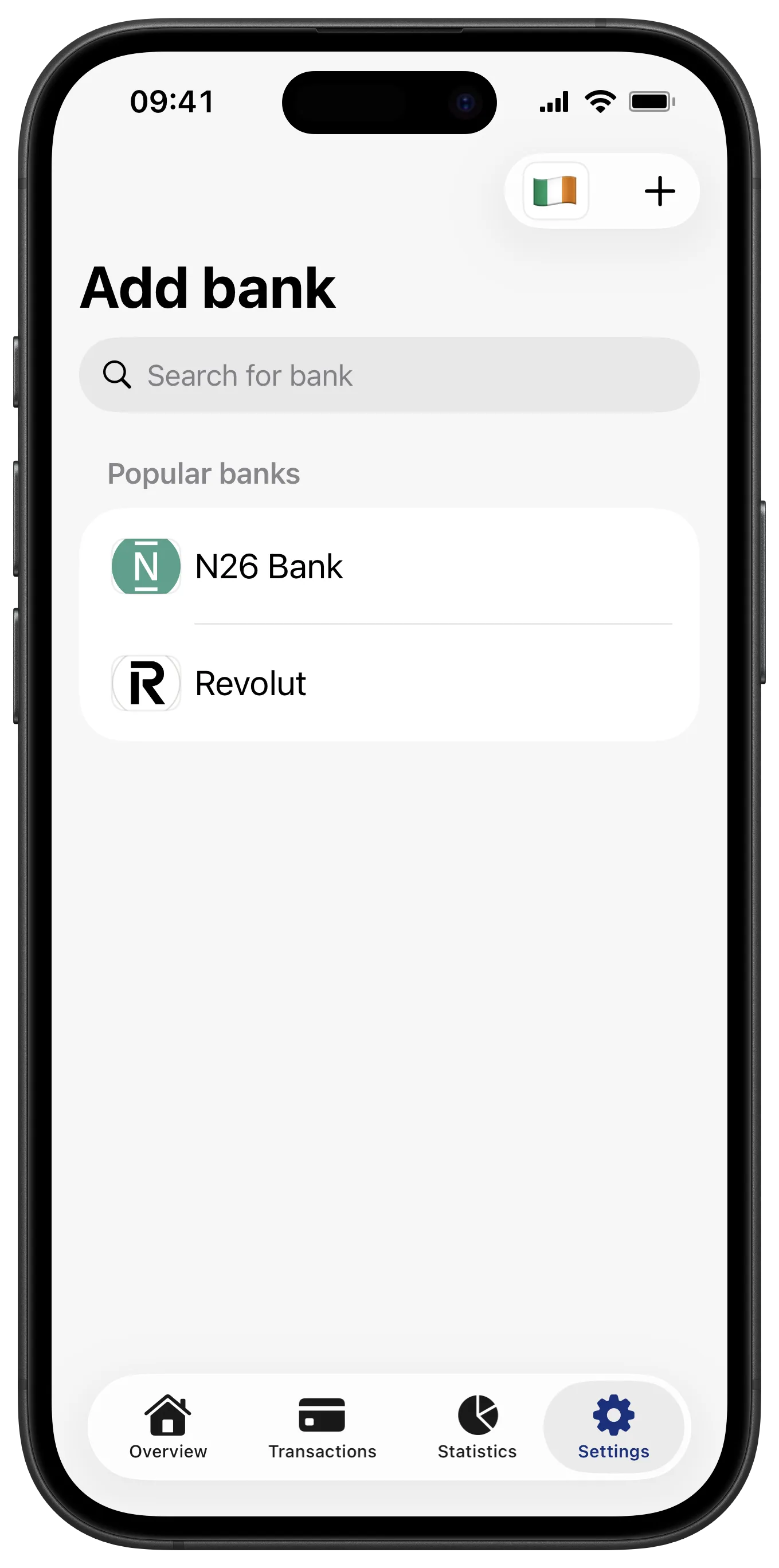 Add a bank, Penge