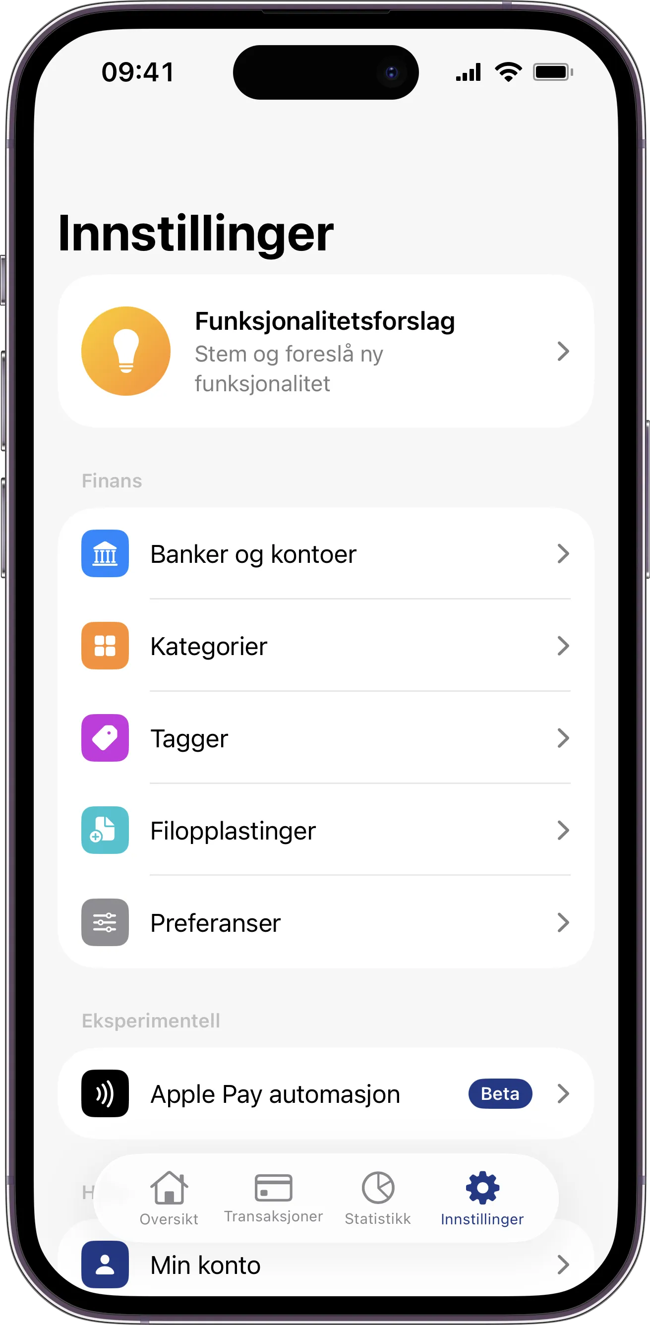 Tilpass appen slik du vil